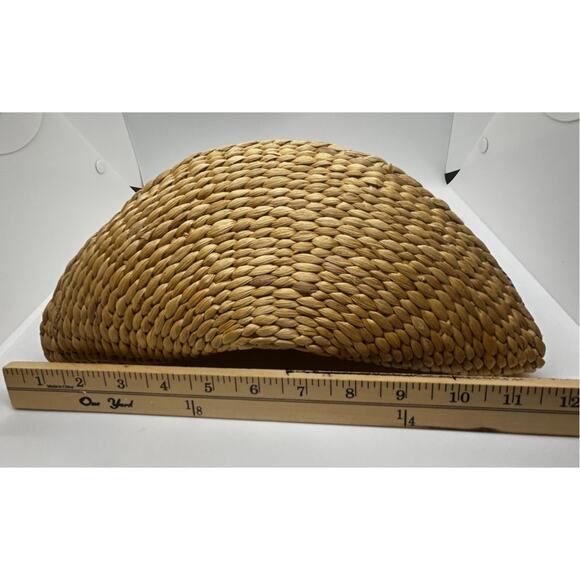 Funky Monkey Women's Half Moon Basket Weave Boho Clutch Purse - Picture 9 of 9